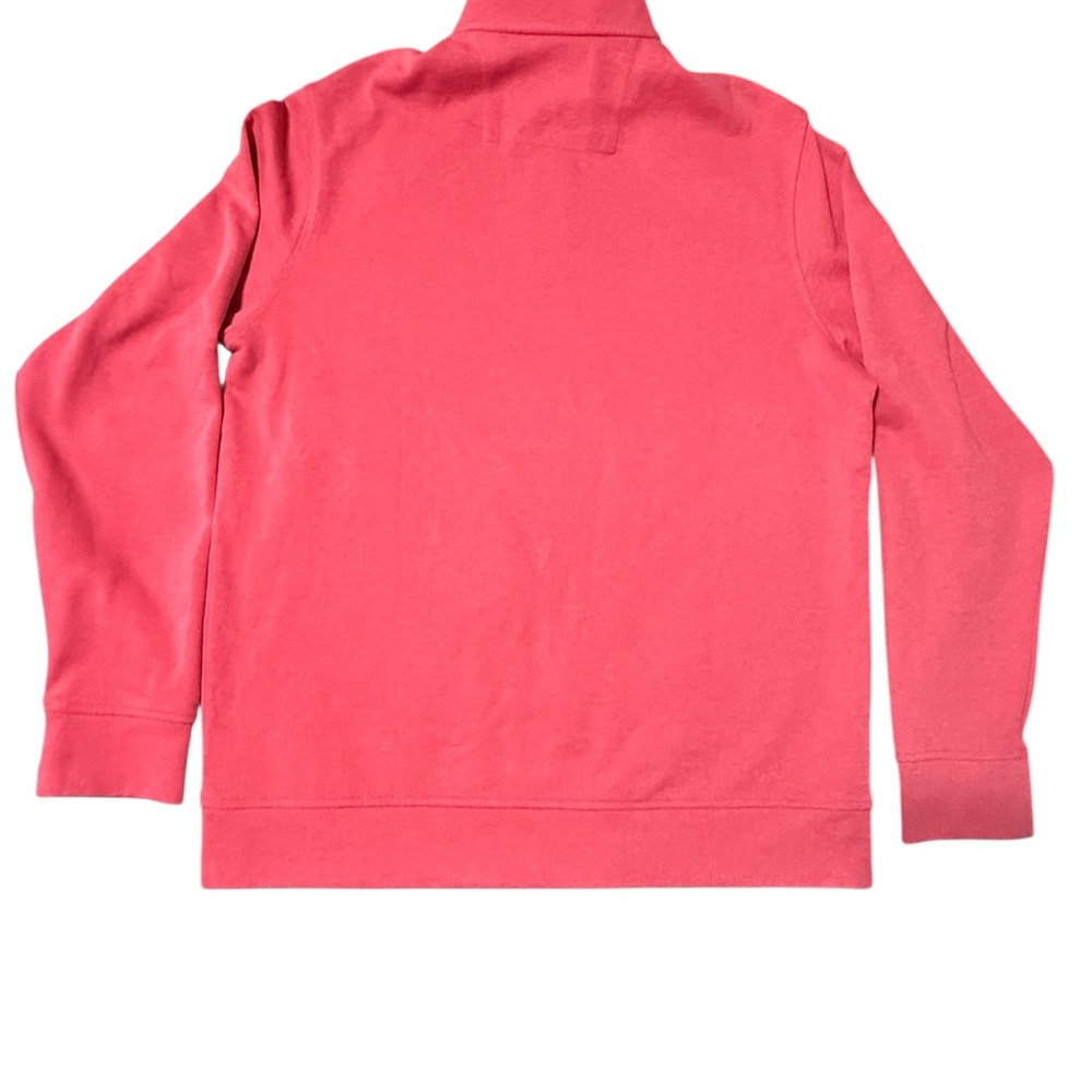 Chaps Men’s Half-Zip Pullover in Coral - Picture 2 of 4